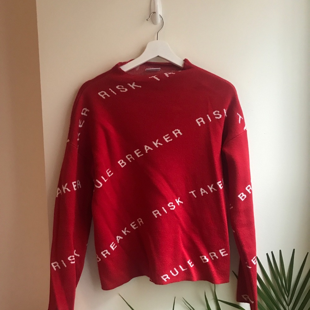 Red sweater from noisy May xs